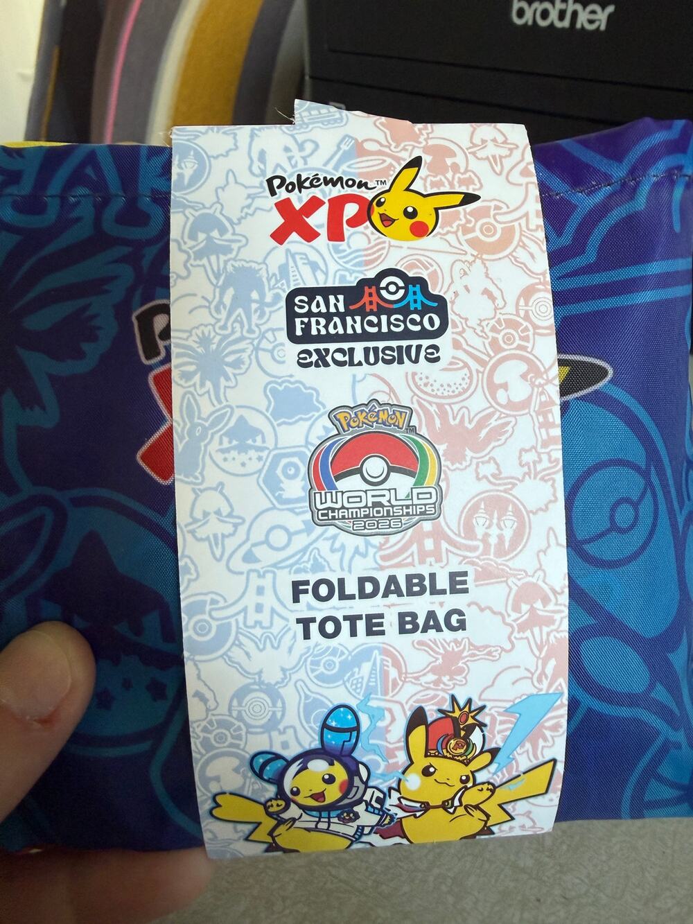 Pokemon Worlds 2026 XP San Francisco Exclusive Foldable Tote Bag - IN HAND